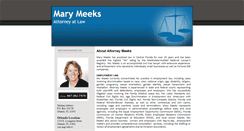 Desktop Screenshot of marymeekslaw.com